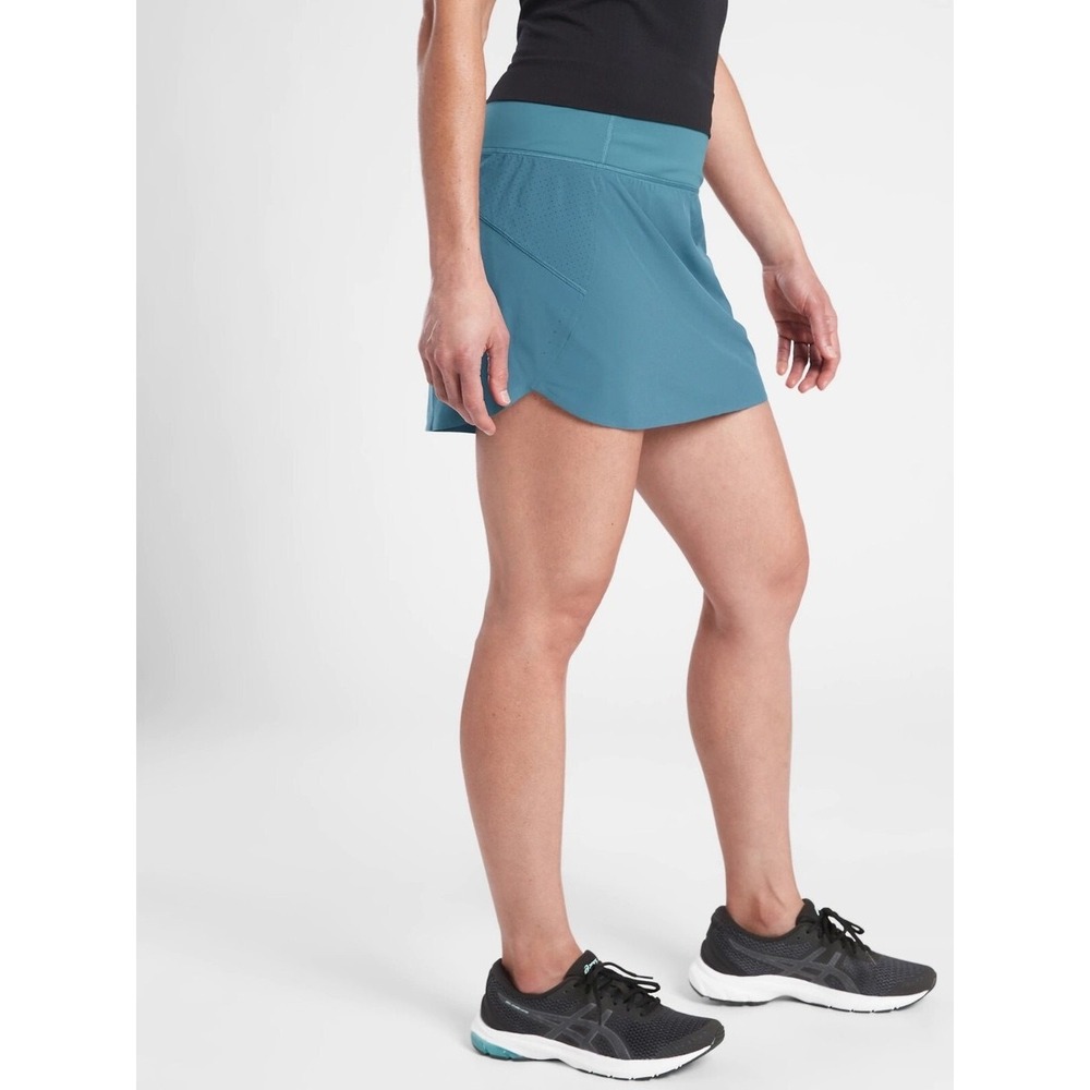 Athleta Run With It Skort Size 3X Teal Blue Running Tennis Pickleball Golf Skirt